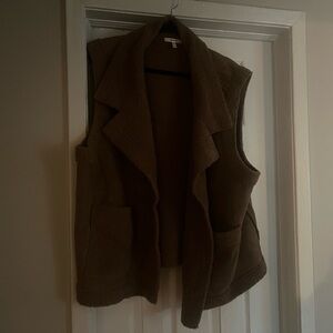 Brown Sleeveless Vest